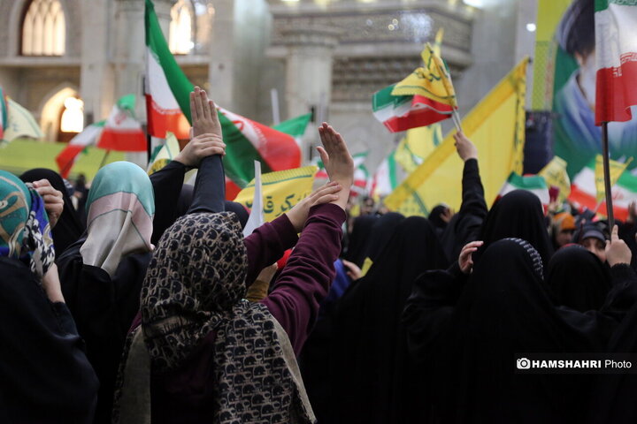 گردهمایی نوجوانان آرمانی لشکر قدس در مرقد امام (ره)