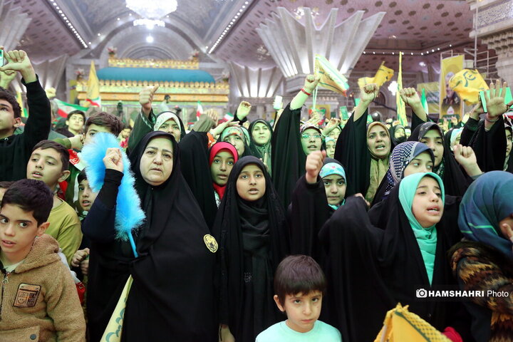 گردهمایی نوجوانان آرمانی لشکر قدس در مرقد امام (ره)