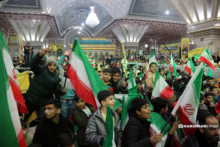 گردهمایی نوجوانان آرمانی لشکر قدس در مرقد امام (ره)