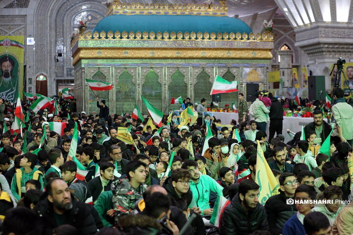 گردهمایی نوجوانان آرمانی لشکر قدس در مرقد امام (ره)