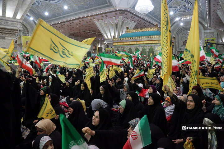 گردهمایی نوجوانان آرمانی لشکر قدس در مرقد امام (ره)