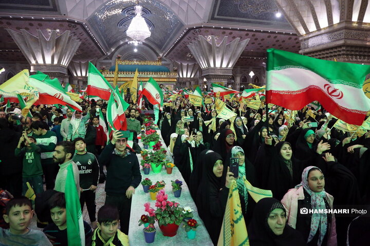 گردهمایی نوجوانان آرمانی لشکر قدس در مرقد امام (ره)