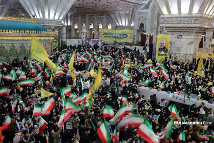 گردهمایی نوجوانان آرمانی لشکر قدس در مرقد امام (ره)