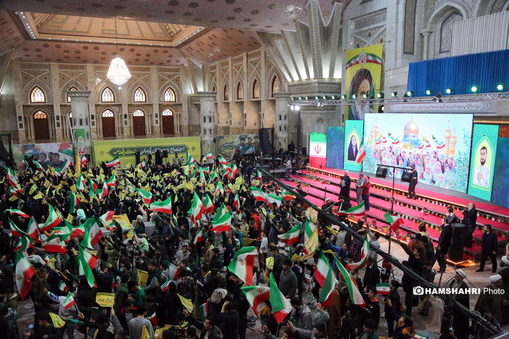 گردهمایی نوجوانان آرمانی لشکر قدس در مرقد امام (ره)
