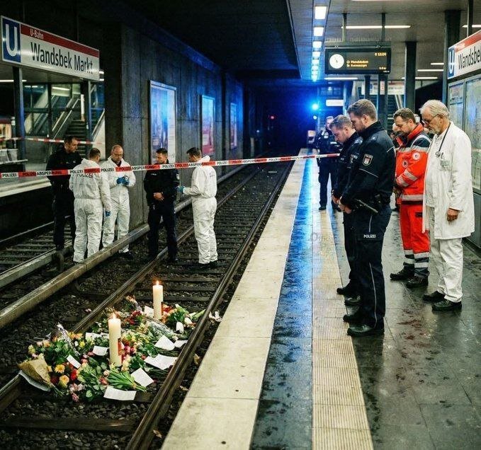 محل به قتل رسیدن دختر ایرانی در متروی هامبورگ آلمان | تصاویر