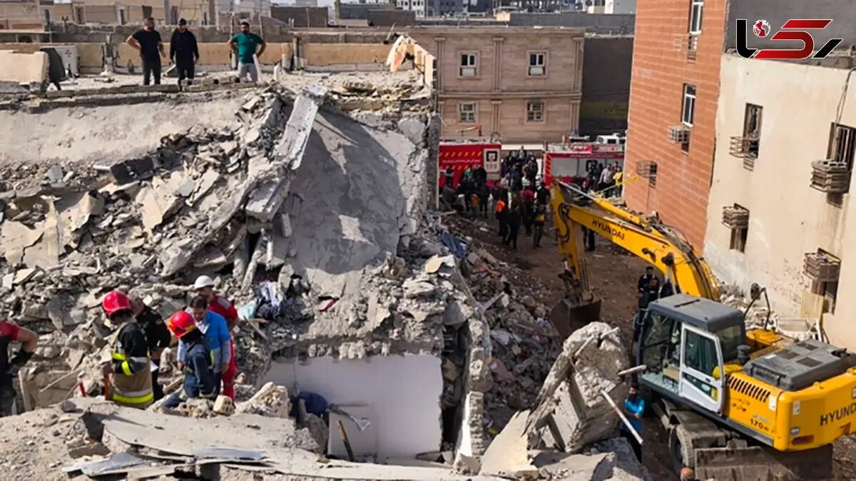 تصاویری از انفجار مرگبار در ساختمان ۴ طبقه؛ ساکنین زیر آوار مانده اند