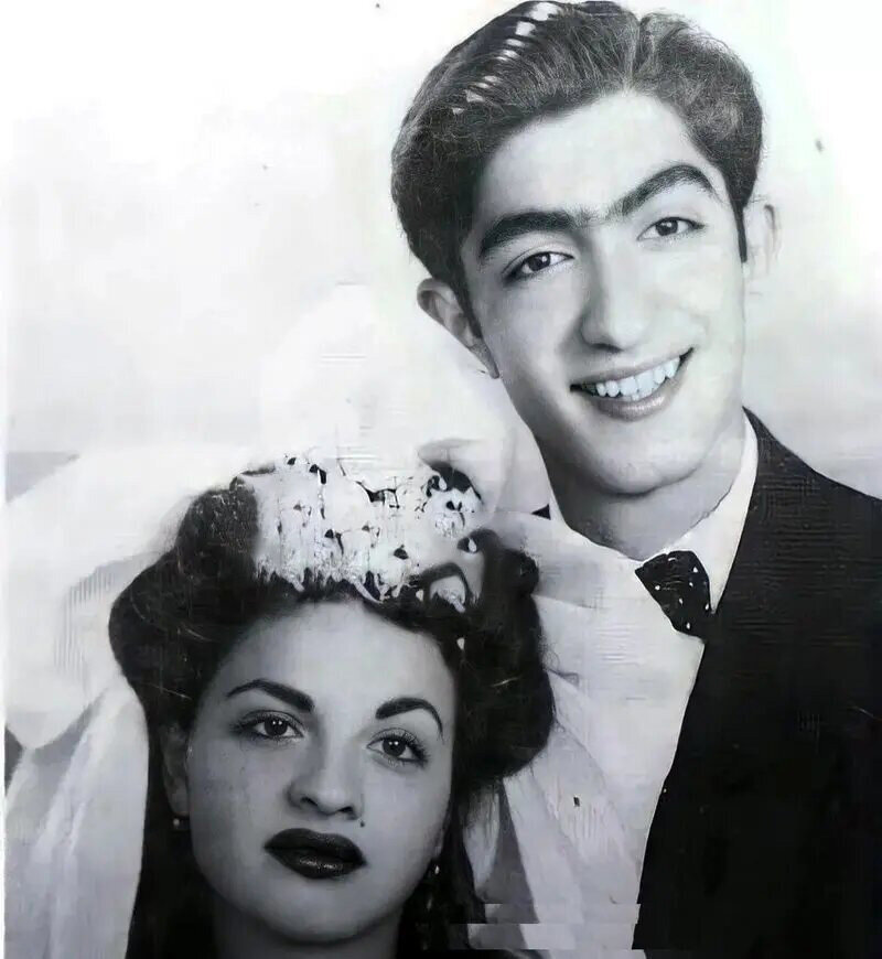 «عزت الله و مینا انتظامی» در مراسم عروسی شان