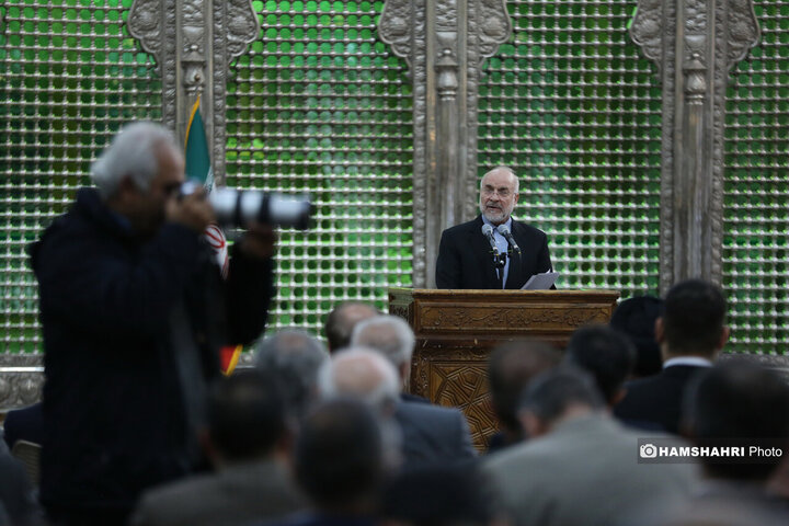 تجدید میثاق رییس و نمایندگان مجلس با آرمان‌های امام راحل (ره)