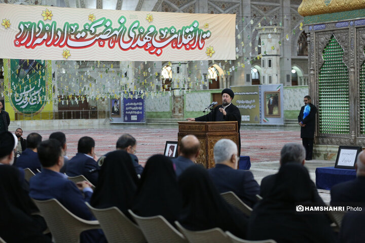 تجدید میثاق رییس و نمایندگان مجلس با آرمان‌های امام راحل (ره)