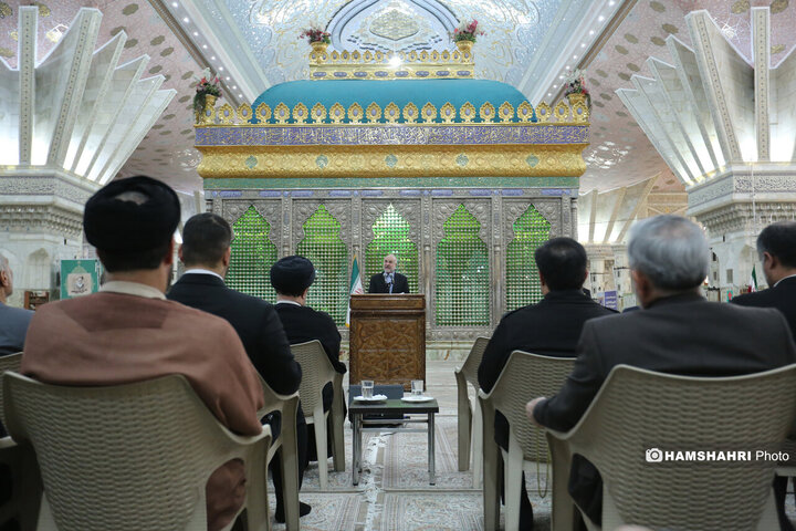 تجدید میثاق رییس و نمایندگان مجلس با آرمان‌های امام راحل (ره)