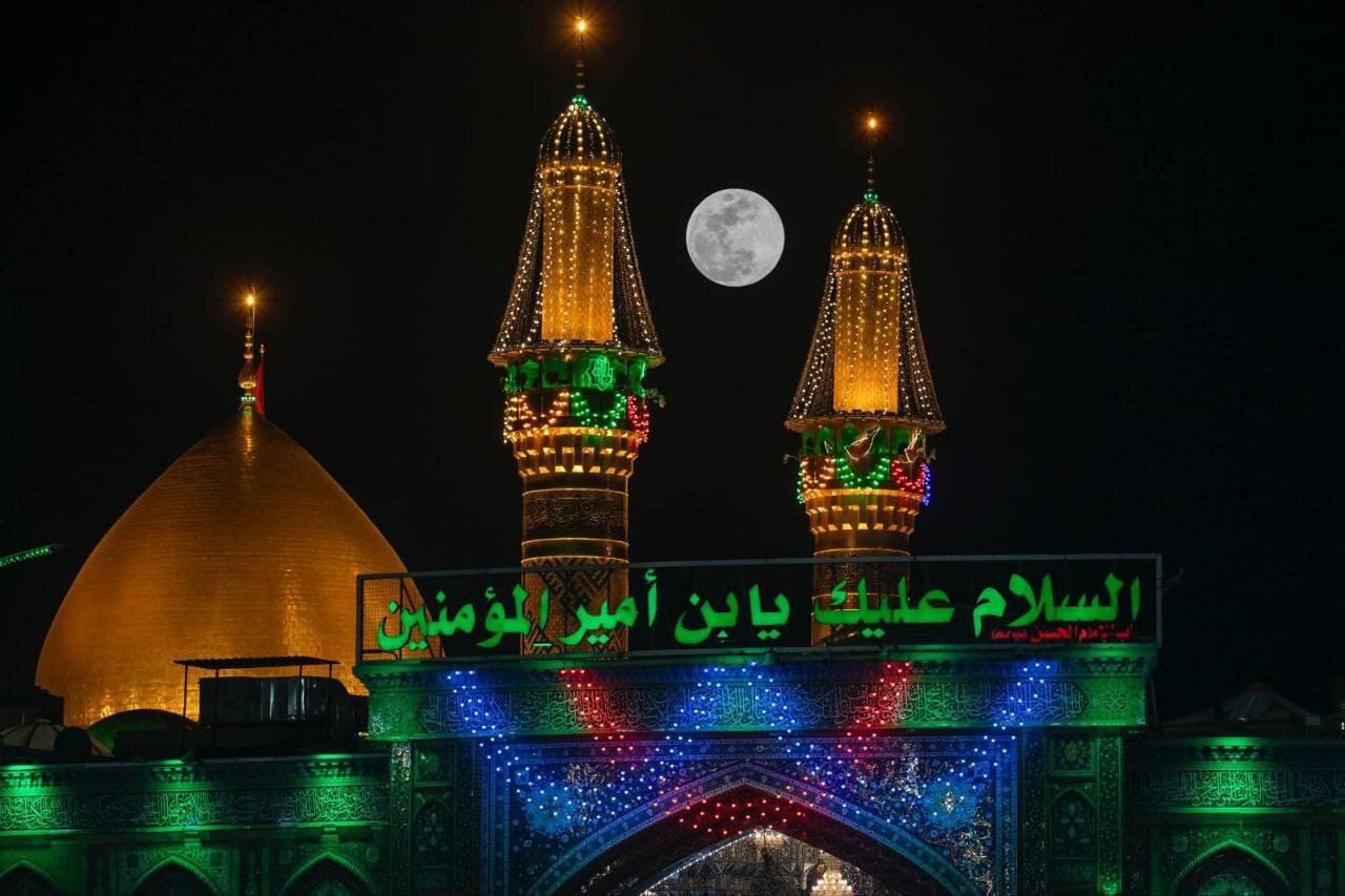 حال و هوای بین الحرمین کربلا در آستانه ولادت امام مهدی (عج) | تصاویر