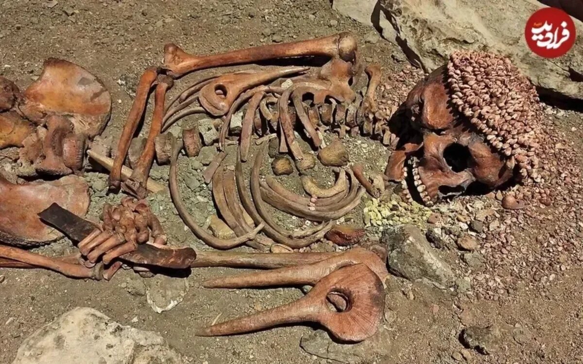 شاهزاده ۲۸ هزارساله با تاج صدف در غار | تصاویر