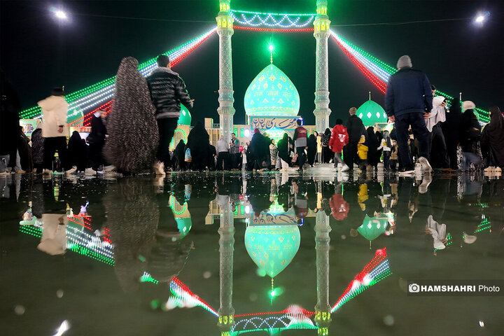 خدمات رسانی به زائران مسجد مقدس جمکران در شب نیمه شعبان