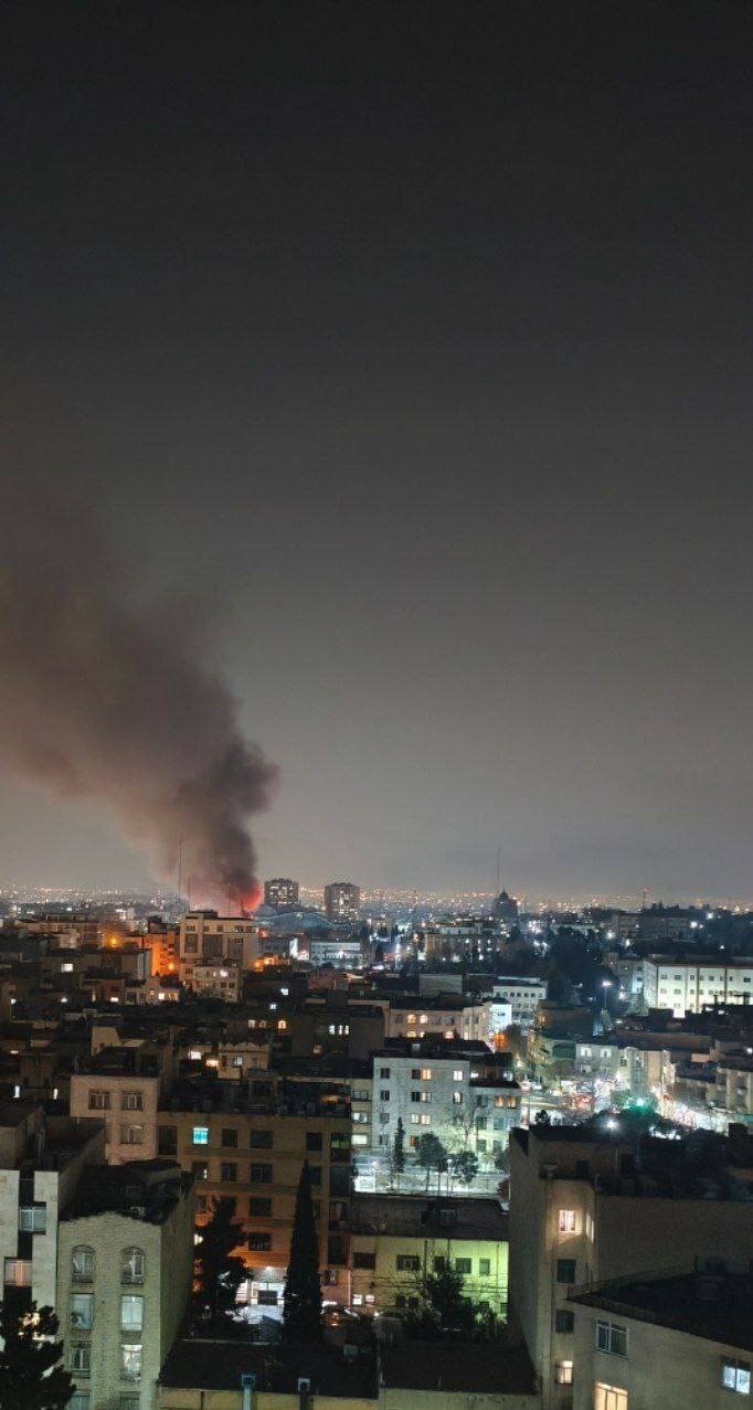 تصاویری از آتش سوزی در پادگان ستاد مشترک ارتش