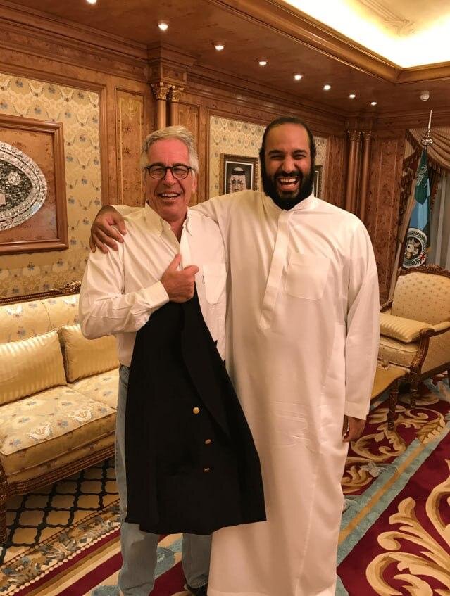 تصویری از جفری اپستین به همراه محمد بن سلمان