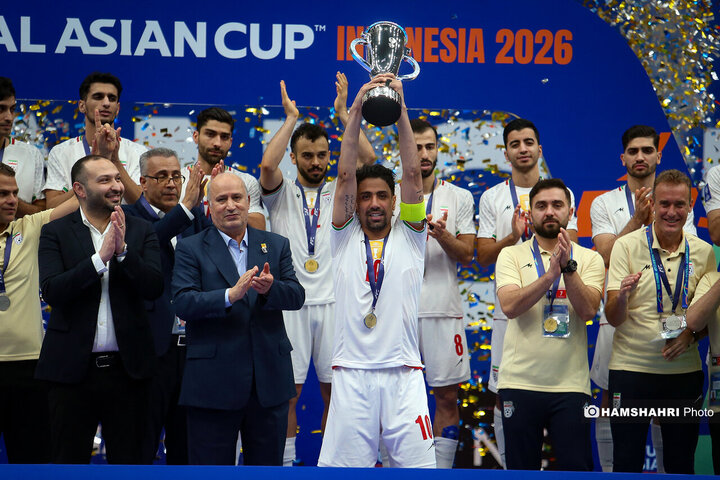 تصاویر قهرمانی فوتسال ایران در جام ملت‌های آسیا ۲۰۲۶
