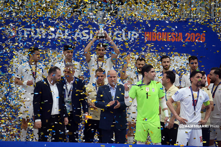 تصاویر قهرمانی فوتسال ایران در جام ملت‌های آسیا ۲۰۲۶
