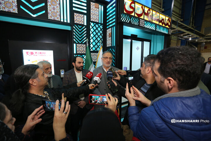 افتتاح کافه رسانه همشهری با حضور شهردار تهران