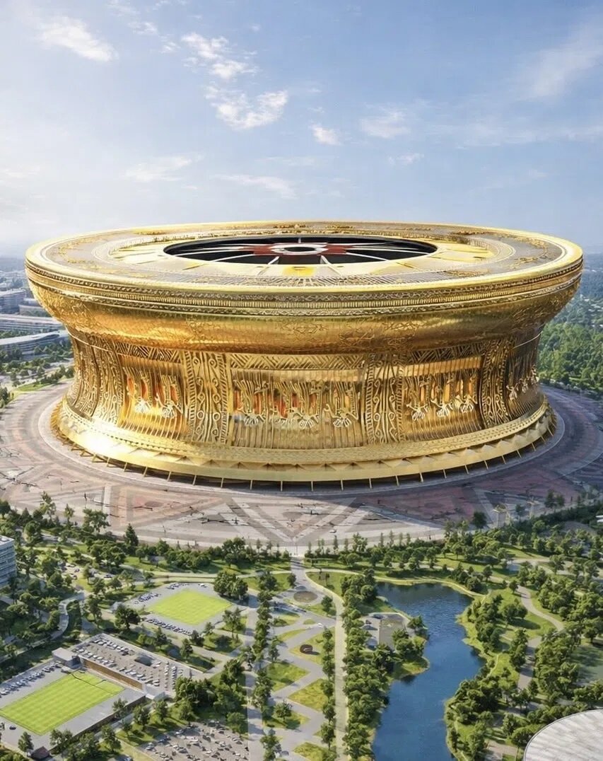 آغاز ساخت بزرگ‌ترین ورزشگاه فوتبال جهان | تصاویر