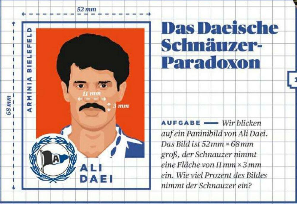 طرح سوال عجیب ریاضی با سبیل علی دایی + عکس