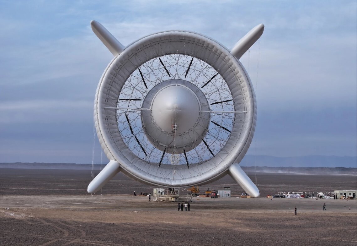 تولید انرژی در دل آسمان | چین از یک کشتی پرنده غول‌پیکر در ارتفاع ۲هزار متری برق تولید کرد