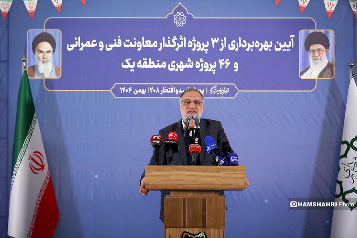 ۳ پروژه مهم عمرانی امروز در شمال تهران به بهره برداری رسید