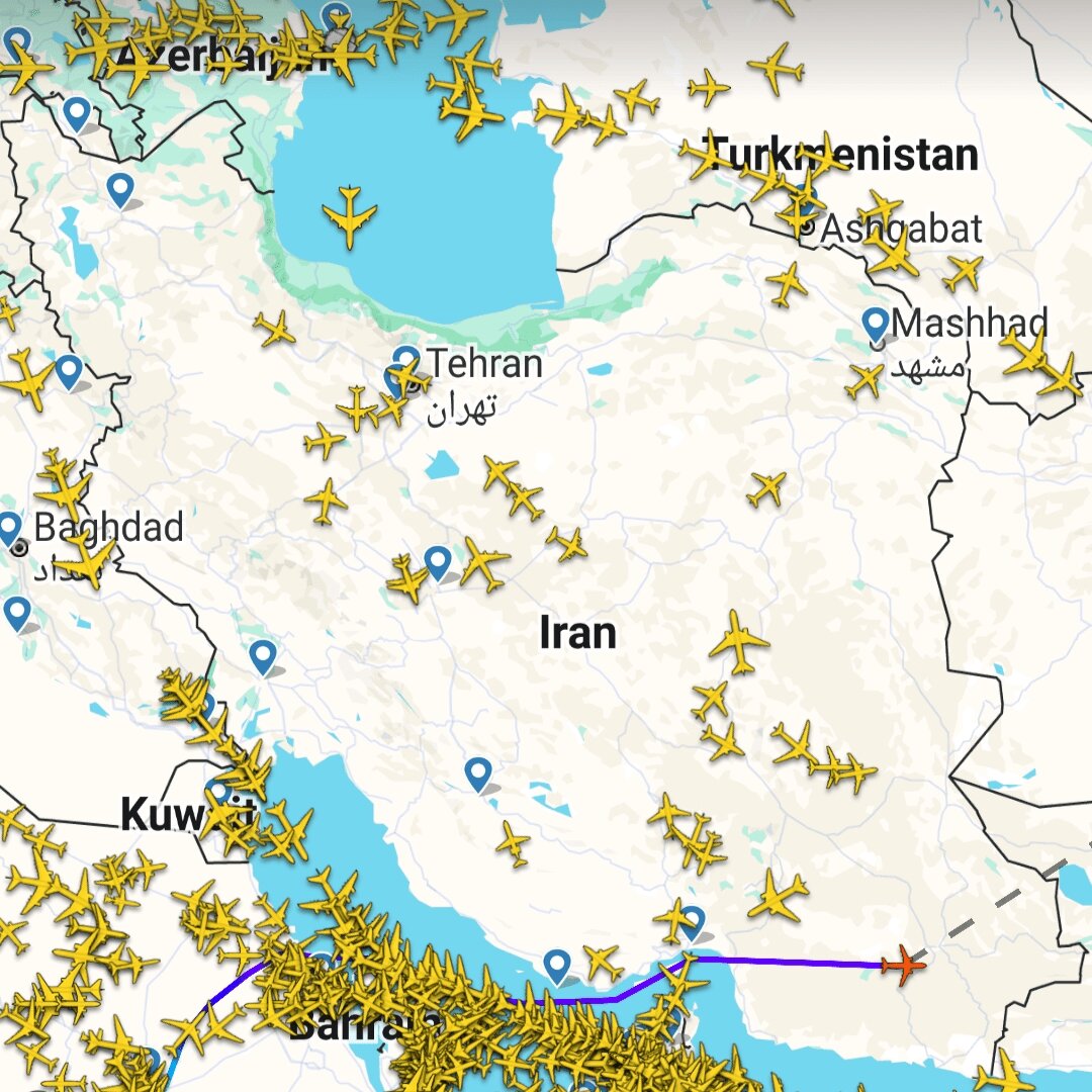 صدور اطلاعیه فوری هوانوردی (نوتام) در ایران صحت دارد؟ | وضعیت پروازها در آسمان ایران + نقشه