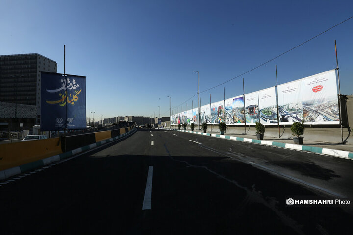 افتتاح پروژه تقاطع غیر همسطح بزرگراه شهید ستاری و شهید فهمیده