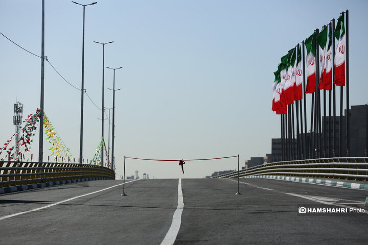 افتتاح پروژه تقاطع غیر همسطح بزرگراه شهید ستاری و شهید فهمیده