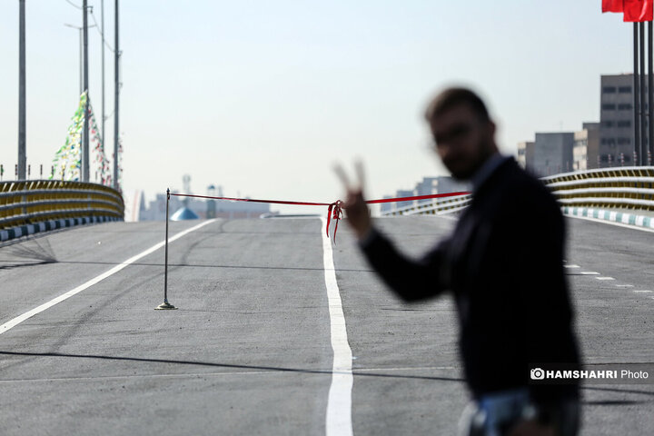 افتتاح پروژه تقاطع غیر همسطح بزرگراه شهید ستاری و شهید فهمیده