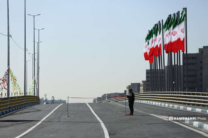 افتتاح پروژه تقاطع غیر همسطح بزرگراه شهید ستاری و شهید فهمیده