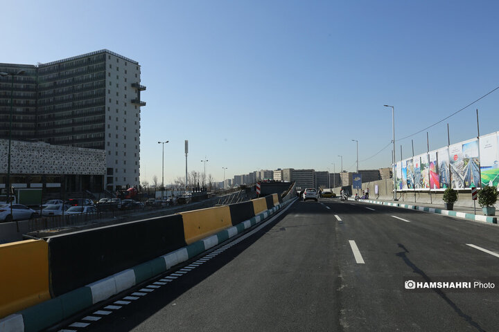 افتتاح پروژه تقاطع غیر همسطح بزرگراه شهید ستاری و شهید فهمیده