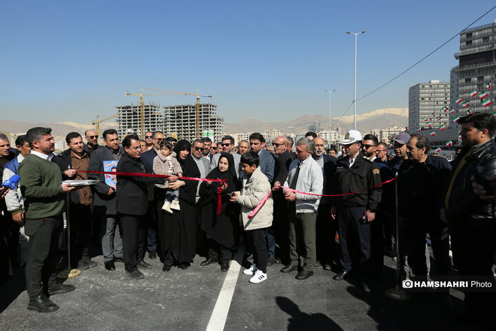 افتتاح پروژه تقاطع غیر همسطح بزرگراه شهید ستاری و شهید فهمیده