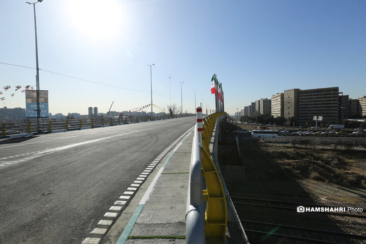 افتتاح پروژه تقاطع غیر همسطح بزرگراه شهید ستاری و شهید فهمیده