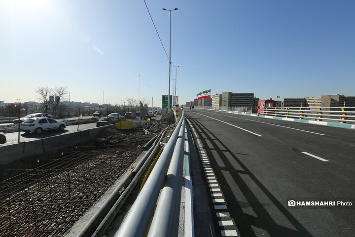 افتتاح پروژه تقاطع غیر همسطح بزرگراه شهید ستاری و شهید فهمیده