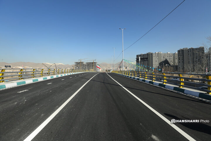 افتتاح پروژه تقاطع غیر همسطح بزرگراه شهید ستاری و شهید فهمیده