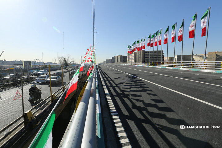 افتتاح پروژه تقاطع غیر همسطح بزرگراه شهید ستاری و شهید فهمیده