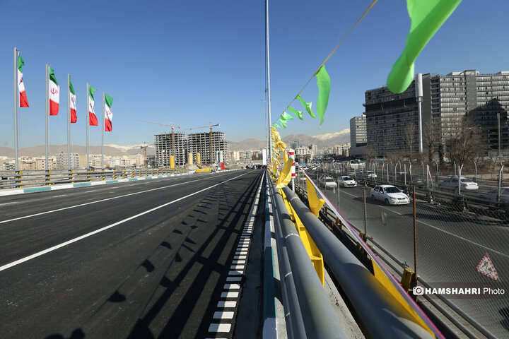 افتتاح پروژه تقاطع غیر همسطح بزرگراه شهید ستاری و شهید فهمیده