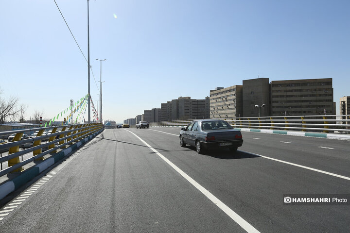 افتتاح پروژه تقاطع غیر همسطح بزرگراه شهید ستاری و شهید فهمیده