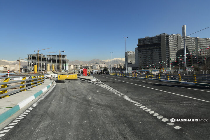 افتتاح پروژه تقاطع غیر همسطح بزرگراه شهید ستاری و شهید فهمیده