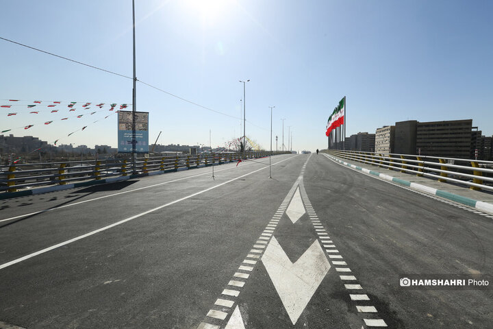 افتتاح پروژه تقاطع غیر همسطح بزرگراه شهید ستاری و شهید فهمیده