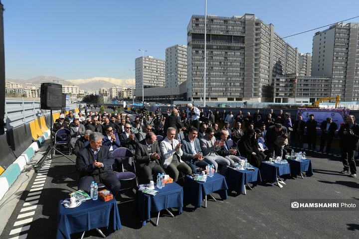 افتتاح پروژه تقاطع غیر همسطح بزرگراه شهید ستاری و شهید فهمیده
