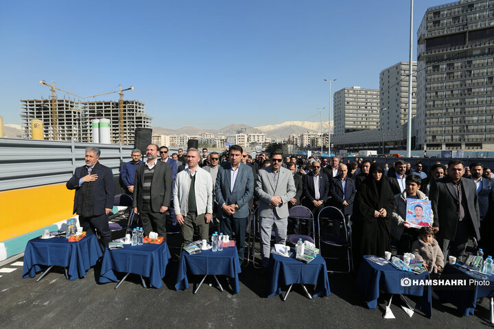 افتتاح پروژه تقاطع غیر همسطح بزرگراه شهید ستاری و شهید فهمیده