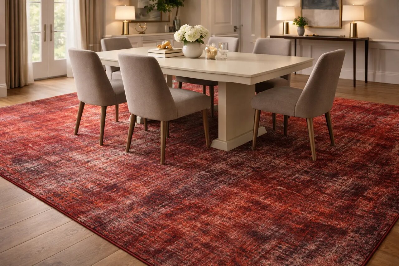 جنس و ضخامت فرش زیر میز غذاخوری