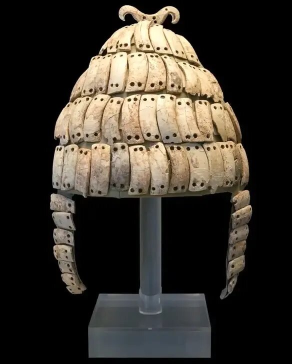 کلاه‌خودهای چند هزار ساله‌ از عاج گراز | عکس