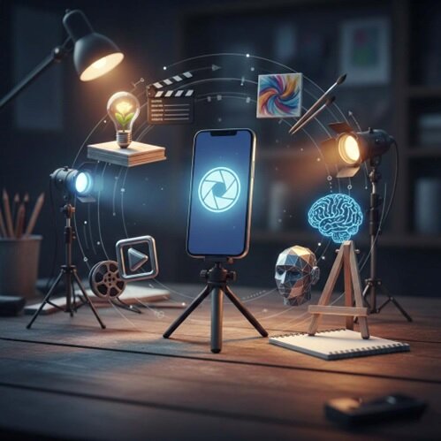 دوره جامع تولید محتوا با موبایل؛ از موبایل‌گرافی تا هوش مصنوعی (۱۴۰۴)