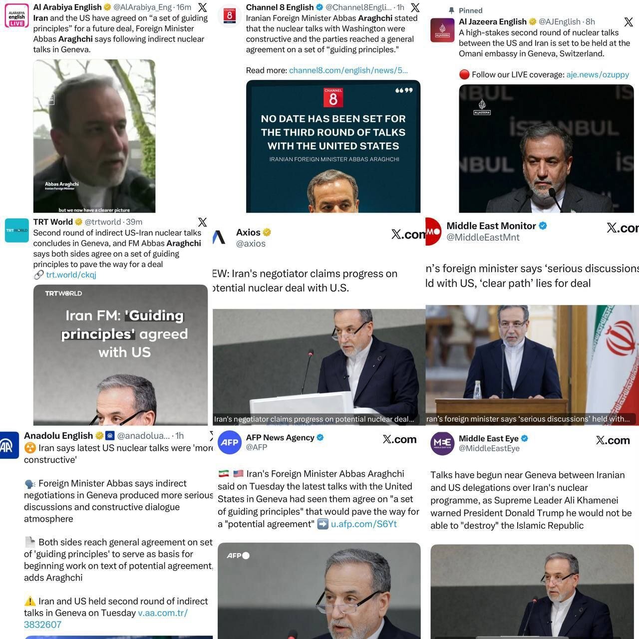 بازتاب مذاکرات ایران و آمریکا در رسانه های جهان | عکس