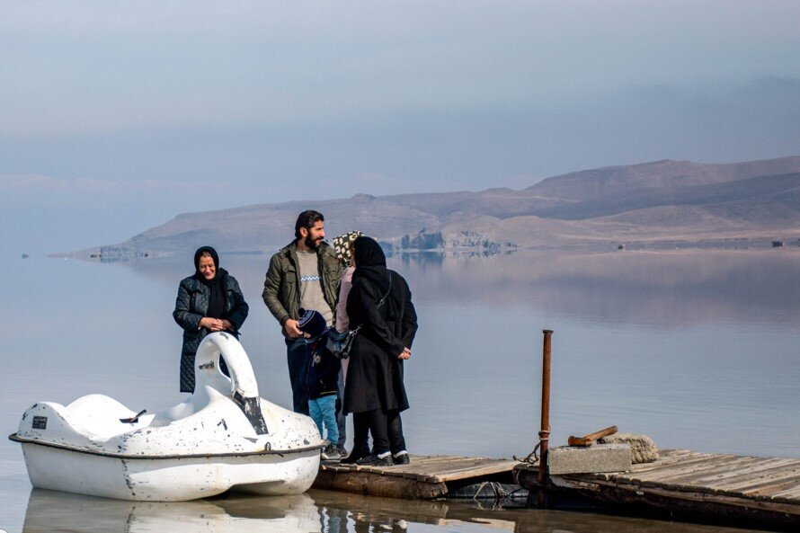 آفتاب نو – تصاویر جدید از احیای تدریجی دریاچه ارومیه ؛ ببینید