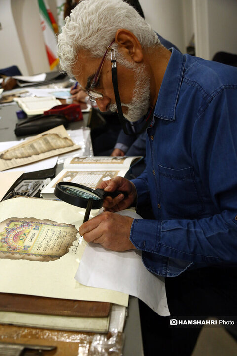 مرمت قرآن های سوخته در رویداد "آیه های ماندگار"