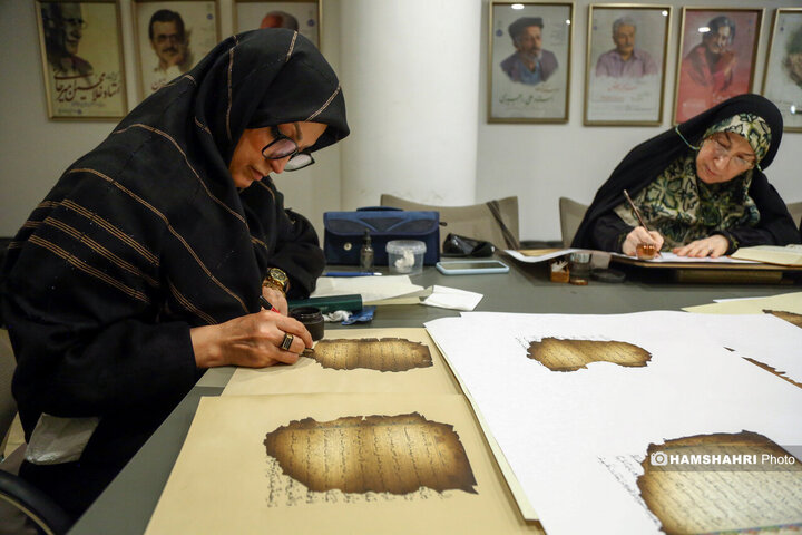 مرمت قرآن های سوخته در رویداد "آیه های ماندگار"